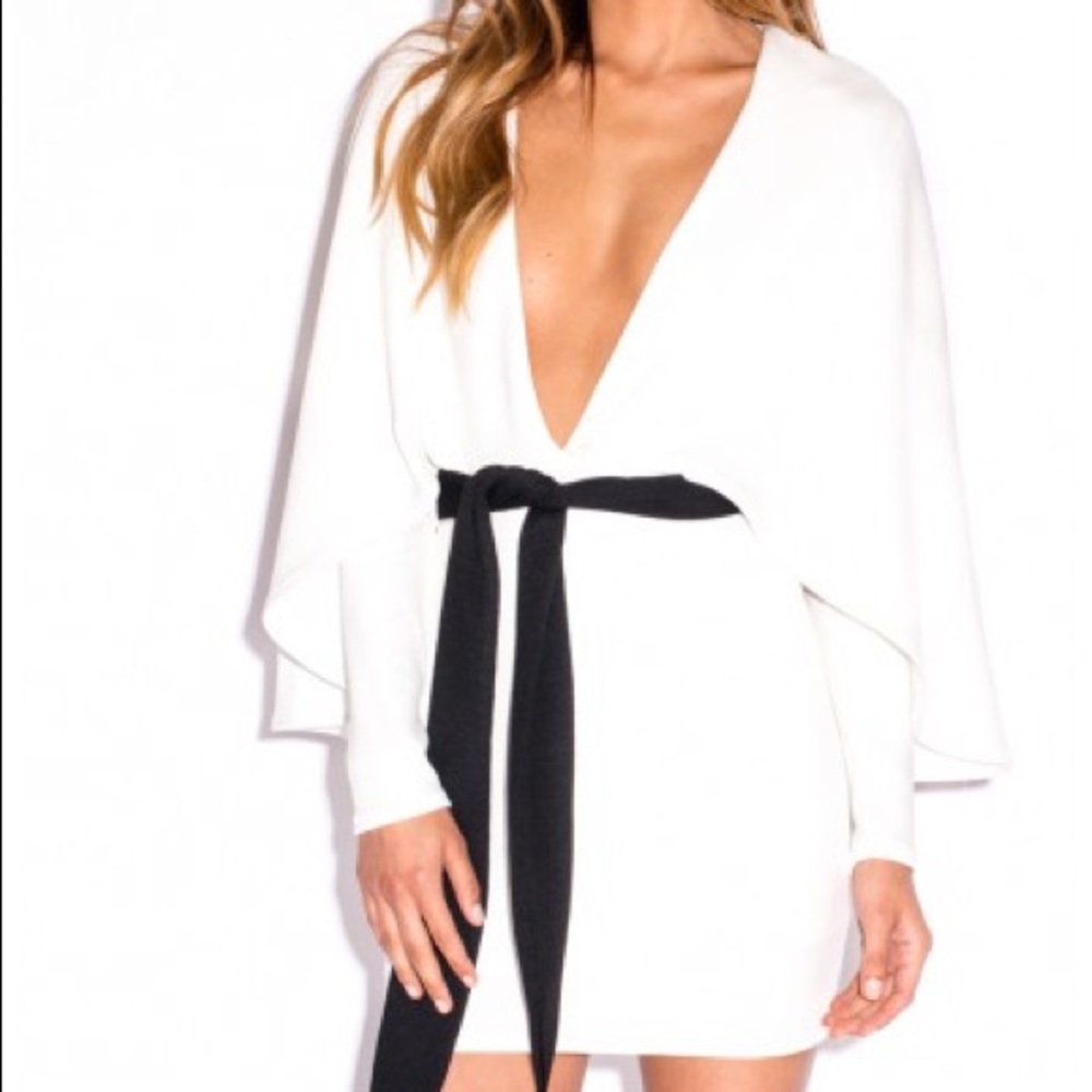 Oh My Love Kimono Sleeve Cape Dress  / XS
